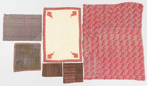 ESTATE COLLECTION OF 6 KERMAN SHAWL