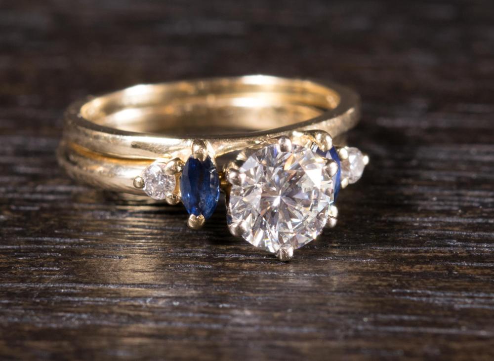 ESTATE DIAMOND AND FOURTEEN KARAT