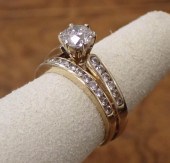 ESTATE DIAMOND AND GOLD WEDDIN