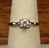 ESTATE DIAMOND, WHITE GOLD AND