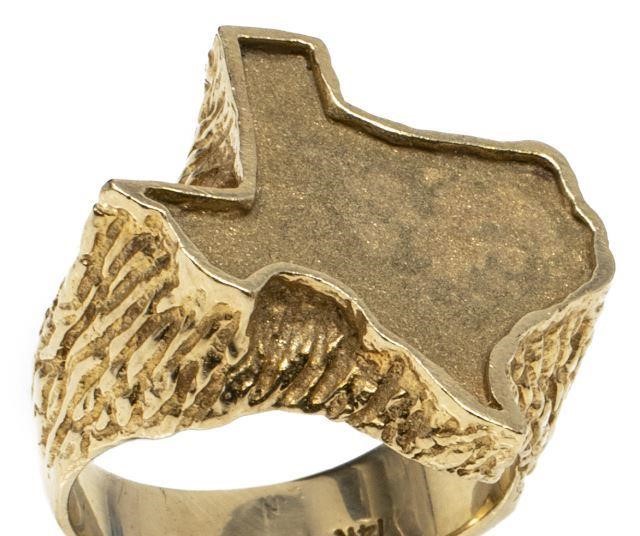 ESTATE GENTS 14KT YELLOW GOLD STATE