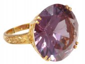 ESTATE GOLD & 30.00CT LAB ALEX