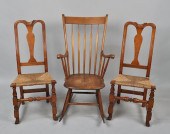 ESTATE GROUP THREE ANTIQUE CHA