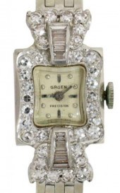 ESTATE GRUEN 14KT WHITE GOLD &