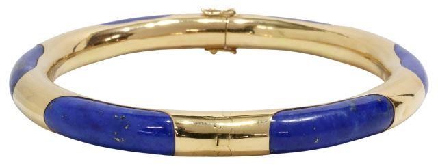 ESTATE GUMP'S 14KT GOLD & LAPIS