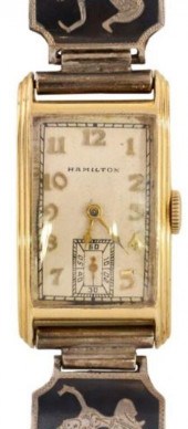 ESTATE HAMILTON 14KT CASE WATC