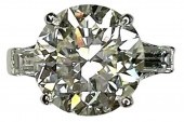 ESTATE PLATINUM & GIA 4.87CT R
