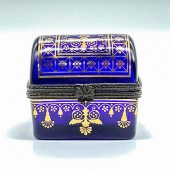 ESTEE LAUDER COBALT BLUE GLASS