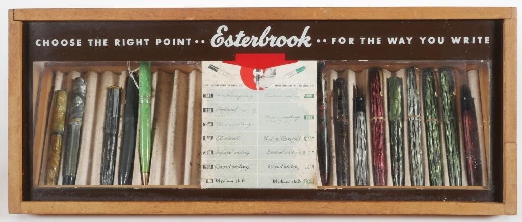 ESTERBROOK FOUNTAIN PENS SALES CASE