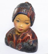 ESTHER HUNT BUST "LOTUS HEAD"