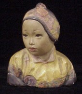 Esther Hunt ceramic bust ''Jon