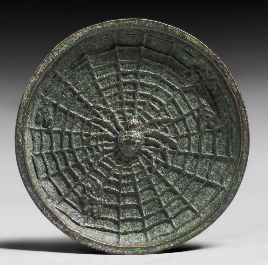 E.T. HURLEY BRONZE SPIDERWEB TRAY