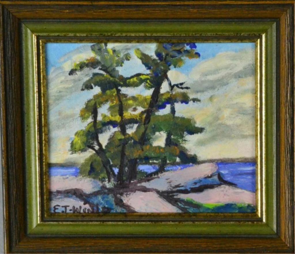 E.T. WINLO OIL ON BOARDSeascape