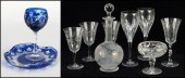 ETCHED CRYSTAL DECANTER. Toget