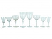 ETCHED GLASS STEMWARE SERVICEu