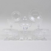 ETCHED HUNT THEME GLASS TABLE