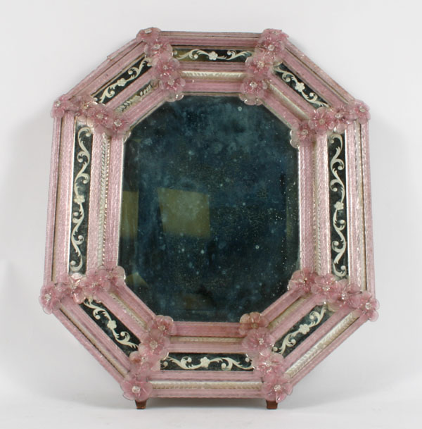 Etched Venetian mirror; tiered