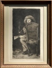 Etching by William Merritt Cha