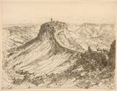 ETCHING - 'Civita di Bagnoregi