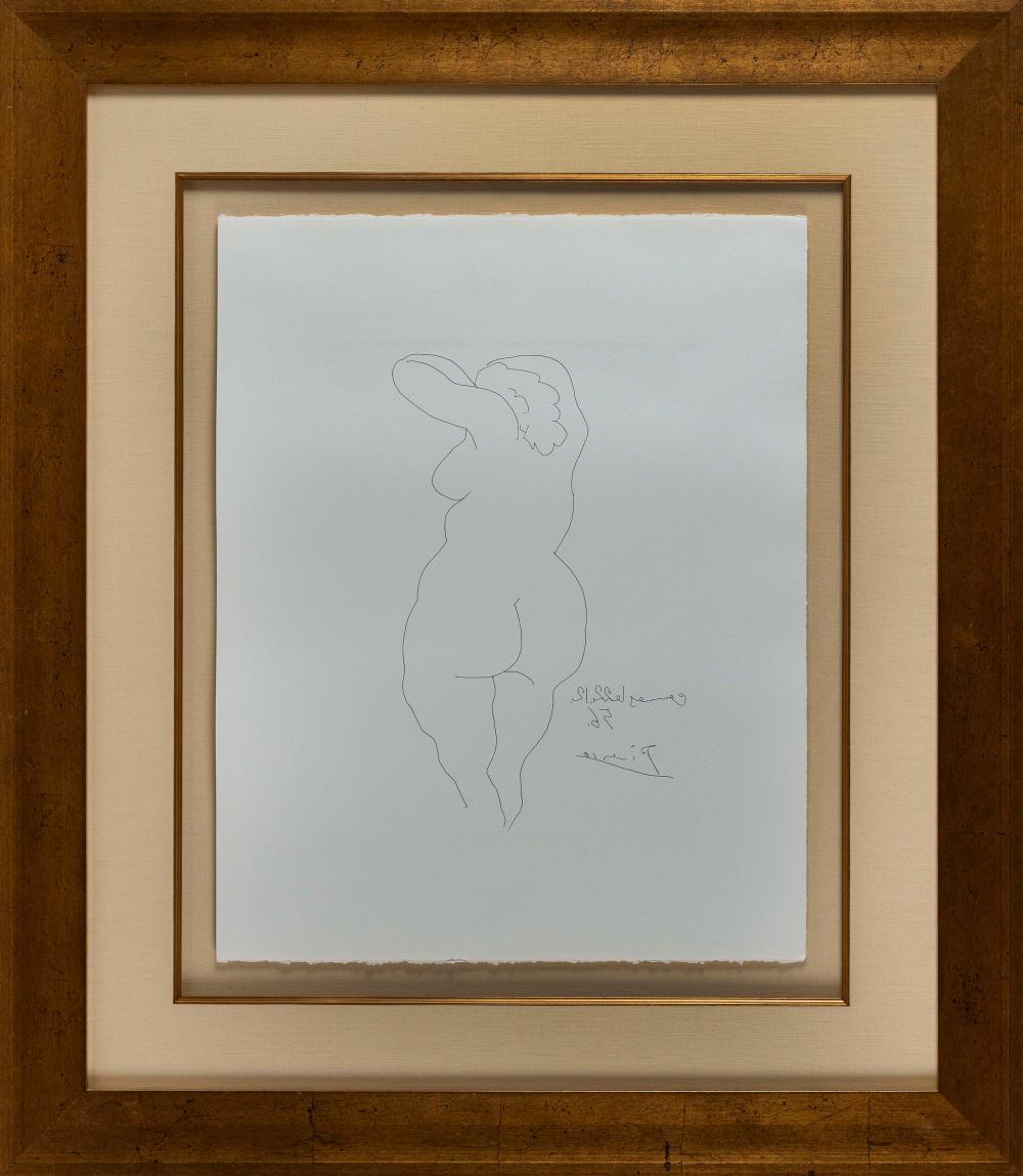 ETCHING “FEMME VUE DE DOS” AFTER