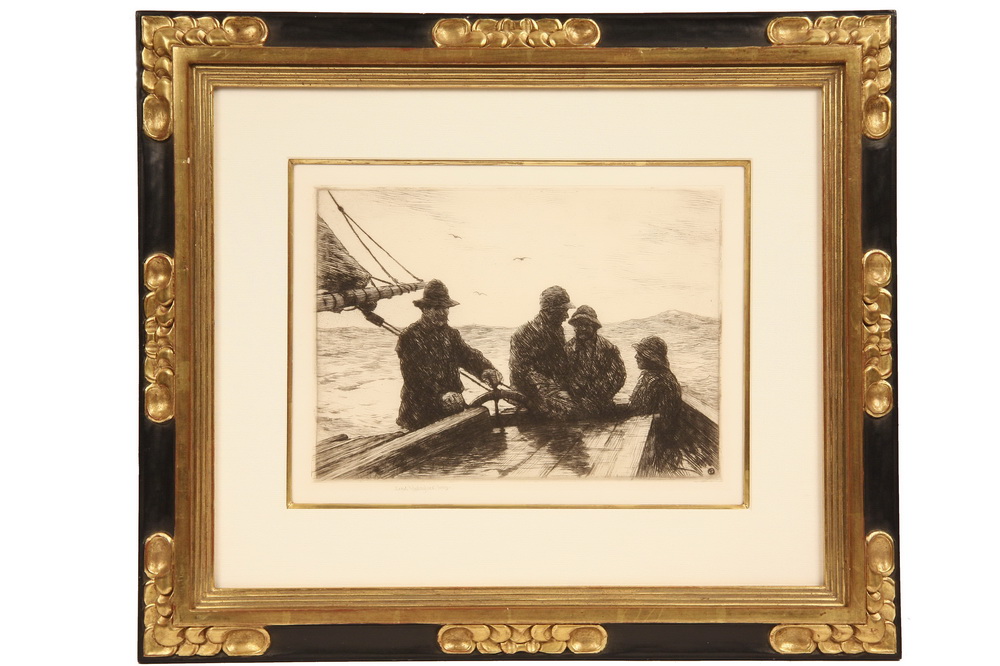 ETCHING - Four Fishermen by Sears