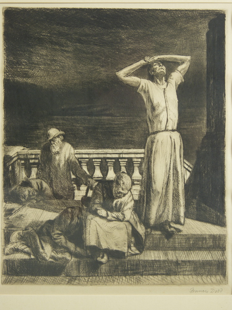ETCHING - Grieving Family by