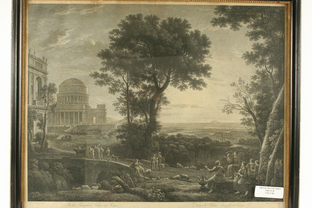ETCHING - 'In the Pamphili Palace