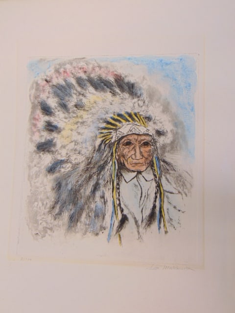 ETCHING, JOHN CONCHA SIGNED IRA