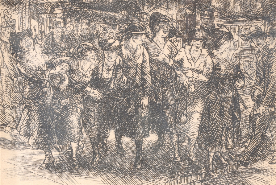 Etching, John Sloan (American,
