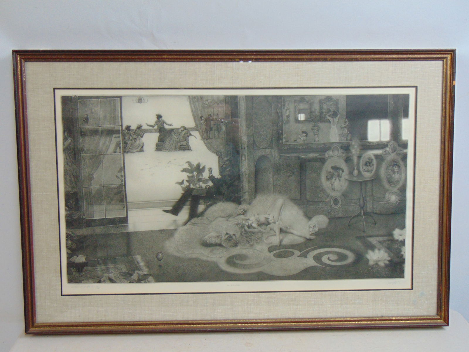ETCHING, "LES BELLES ET LA BETE I",