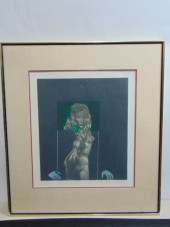 ETCHING, NUDE COMPOSITION, SIG