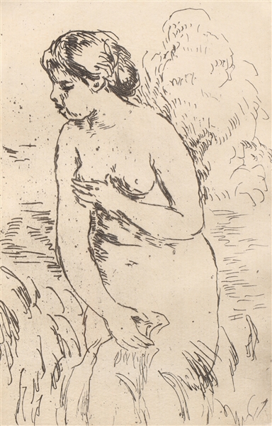 Etching Pierre-Auguste Renoir