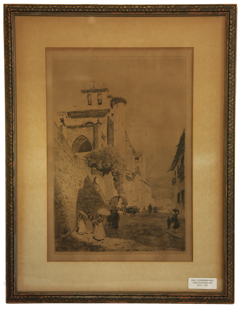 ETCHING - Sepiatone depicting