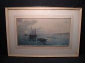Etching with aquatint signed A