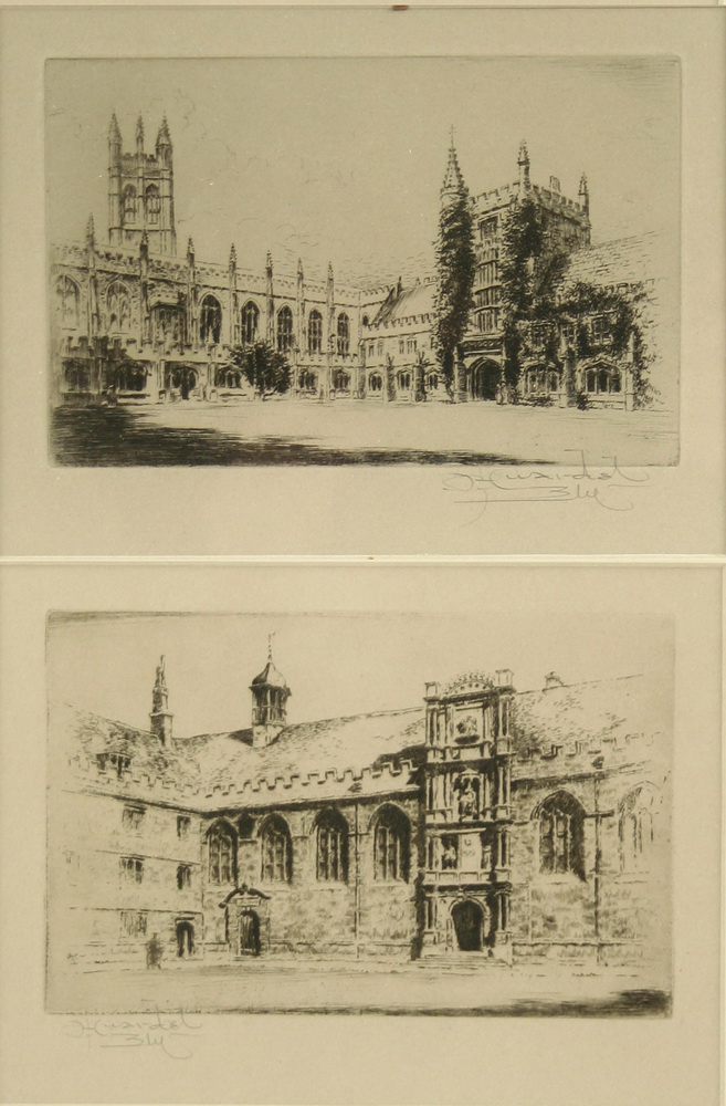 ETCHINGS - Pair depicting