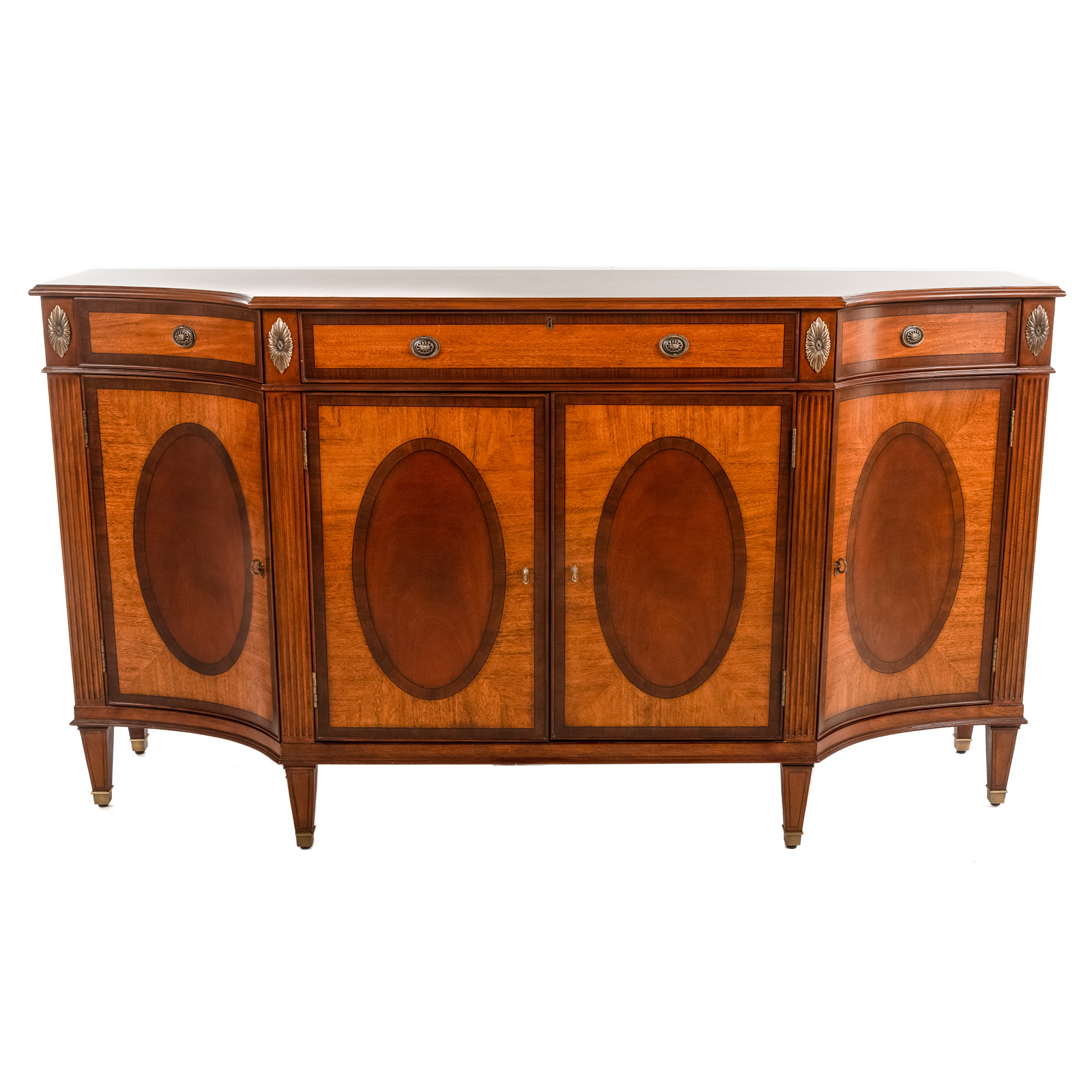 ETHAN ALLEN BANDED MAHOGANY