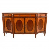 ETHAN ALLEN BANDED MAHOGANY BU
