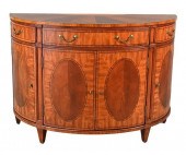 ETHAN ALLEN DEMILUNE SERVER, H