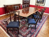 ETHAN ALLEN DINING TABLE WITH