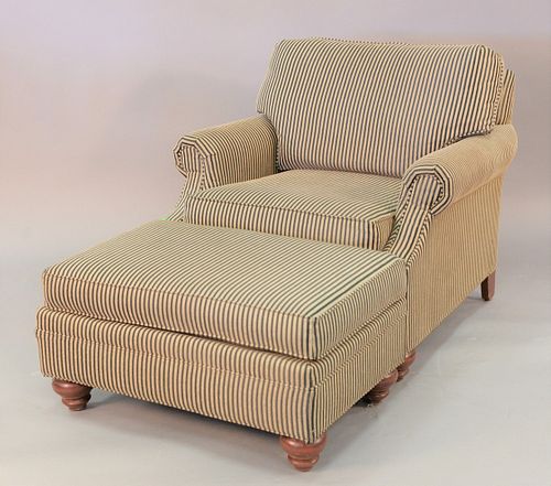 ETHAN ALLEN EARLY CHAIR AND