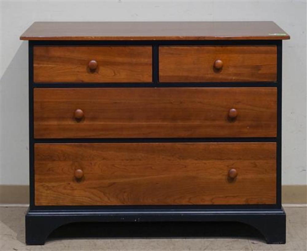 ETHAN ALLEN EBONIZED CHERRY CHEST