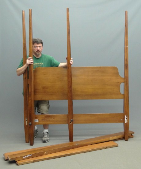 Ethan Allen four poster bed. 64'' W