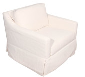 ETHAN ALLEN IVORY BOUCLE BOX C