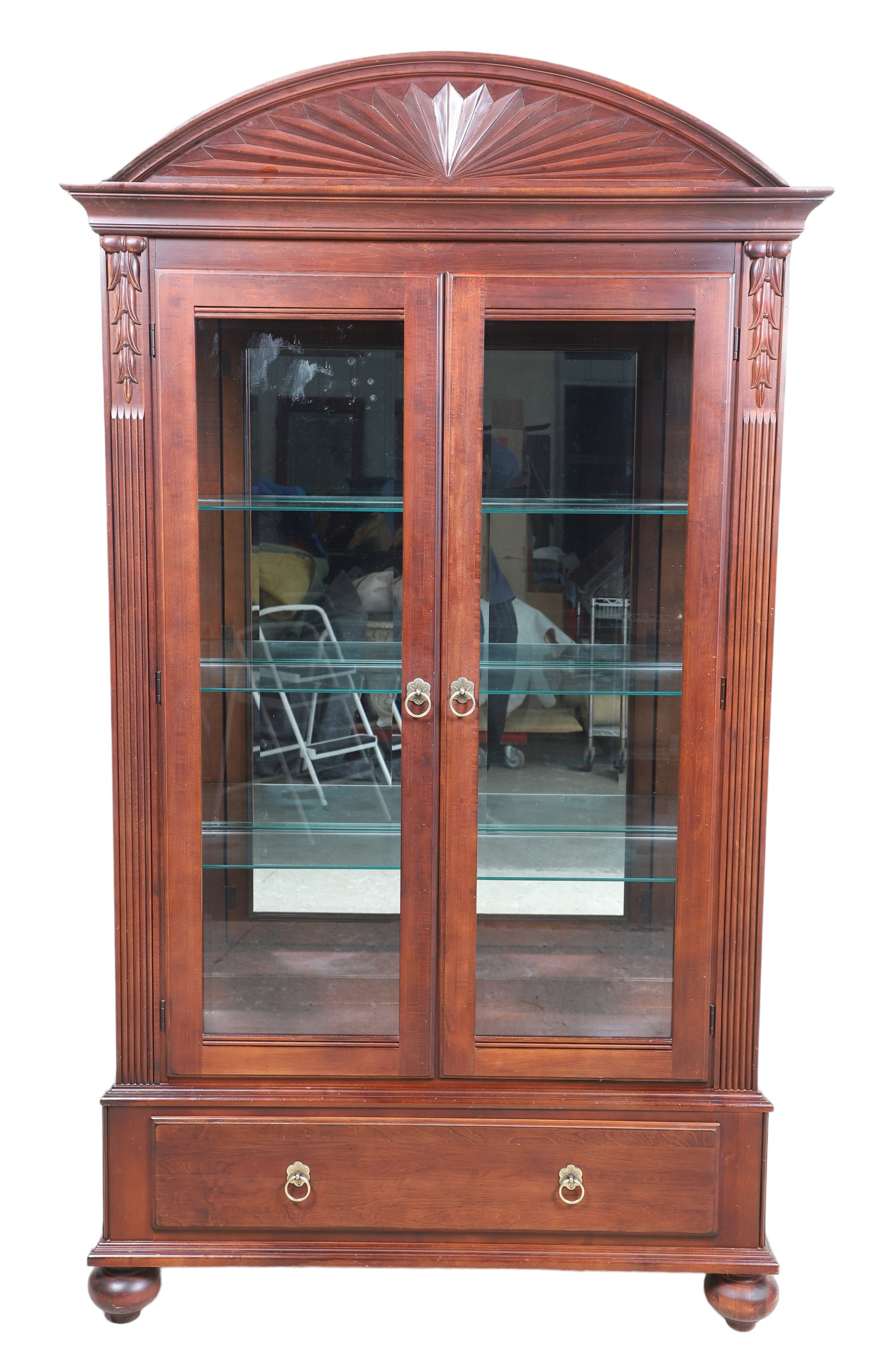 Ethan Allen mahogany 2-door display