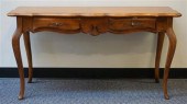 ETHAN ALLEN MAPLE CONSOLE TABL