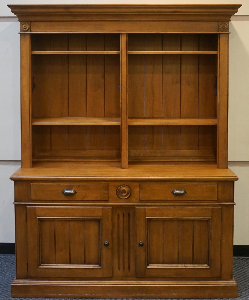 ETHAN ALLEN MAPLE HUTCH CABINET, 84