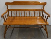 ETHAN ALLEN MAPLE SETTEE, L: 4
