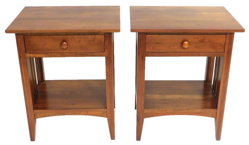 ETHAN ALLEN PAIR OF NIGHT STANDS,