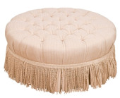 ETHAN ALLEN ROUND TUFTED UPHOL