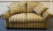 ETHAN ALLEN STRIPE UPHOLSTERED